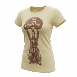 Mission Playground Organics “On One Foundation” Graphic Tee • Women’s Small